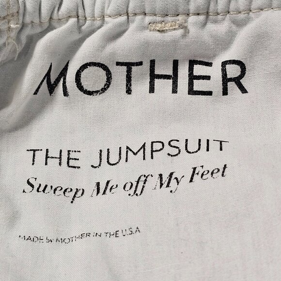 MOTHER Crop The Jumpsuit Sleeveless Light Blue Women Size S - Picture 14 of 16